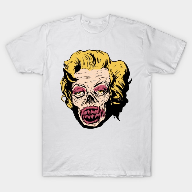 Zombie Marilyn T-Shirt by pirsicivan